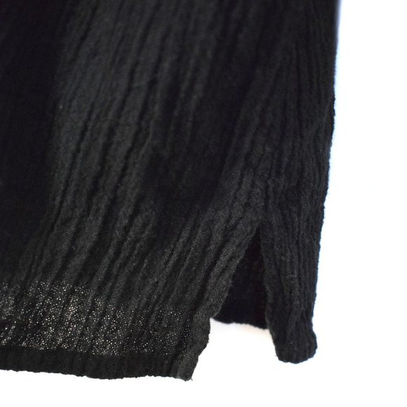 FLAX Linen Blend Black Sleeveless Tank Top Medium - Picture 3 of 8